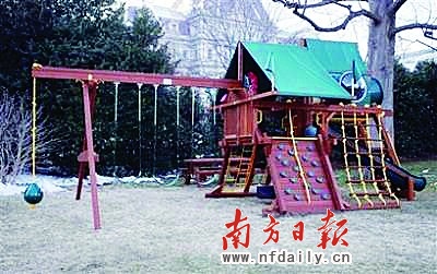 美國白宮 新設(shè) 迷你兒童游樂場 第一千金 馬莉婭 薩沙
