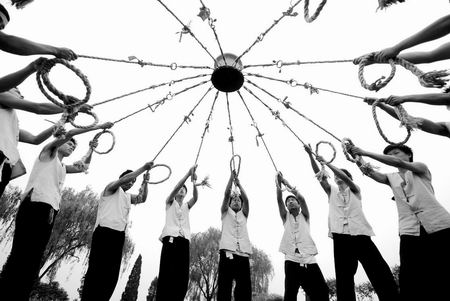 非遺 黃河號(hào)子 亮相 花園口