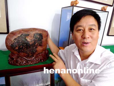 洛陽黃河奇石酷似中國版圖 被命名祖國萬歲